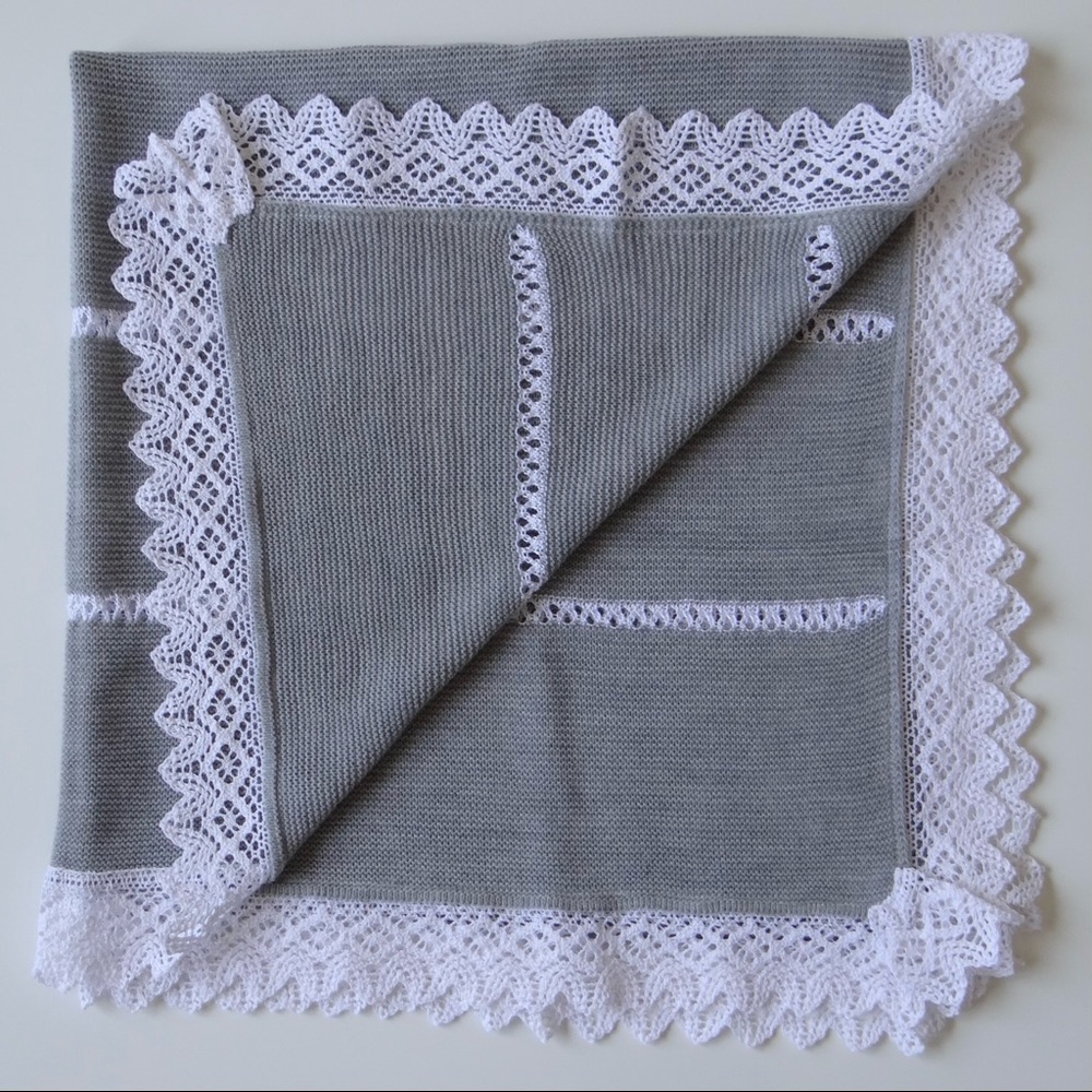 unisex baby knit blanket NEW
